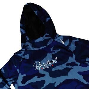 Barstool Golf UNRL Camo Pullover Hoodie Performance Mens Small